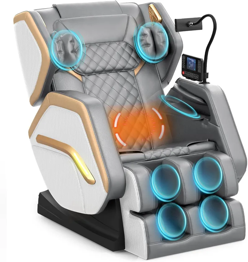 NAGLIFOR Massage Chair Full Body, White