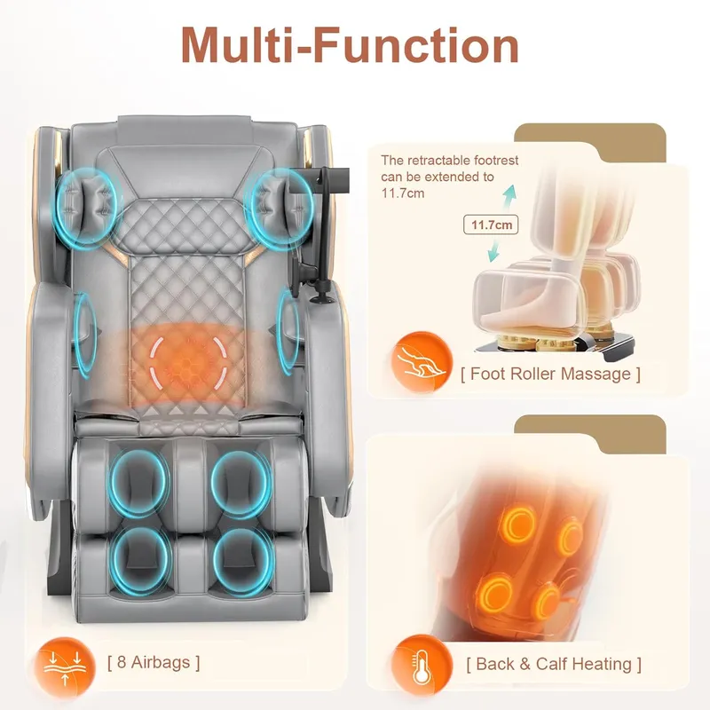 NAGLIFOR Zero Gravity Massage Chair with Heating